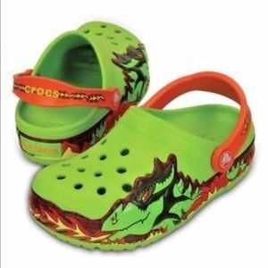 Crocs Toddlers Light-Up Fire Dragon Clogs size C6